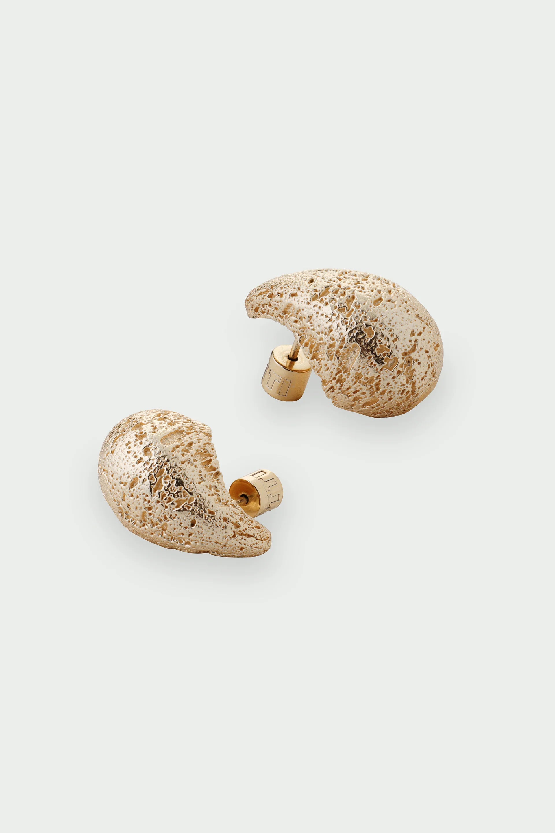 Large Gold Dome Earrings