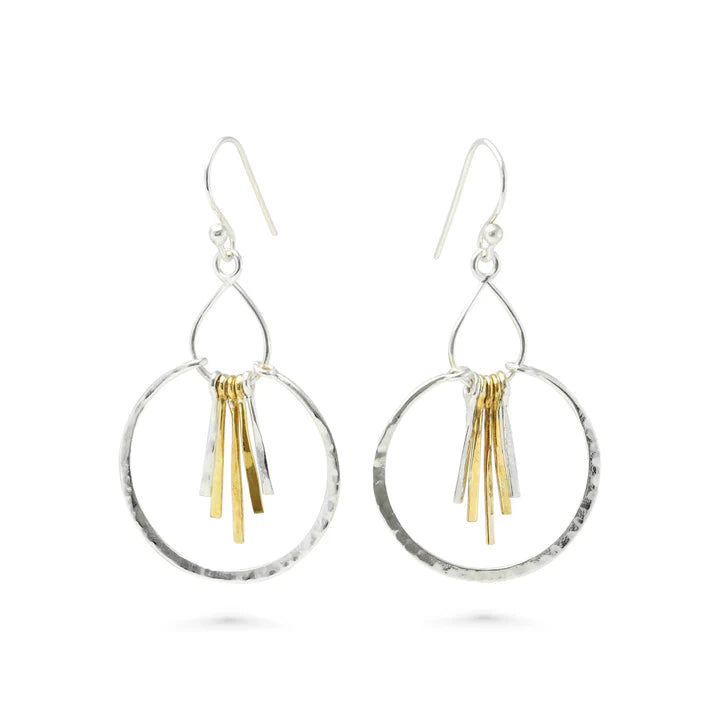 Silver and Gold Earrings