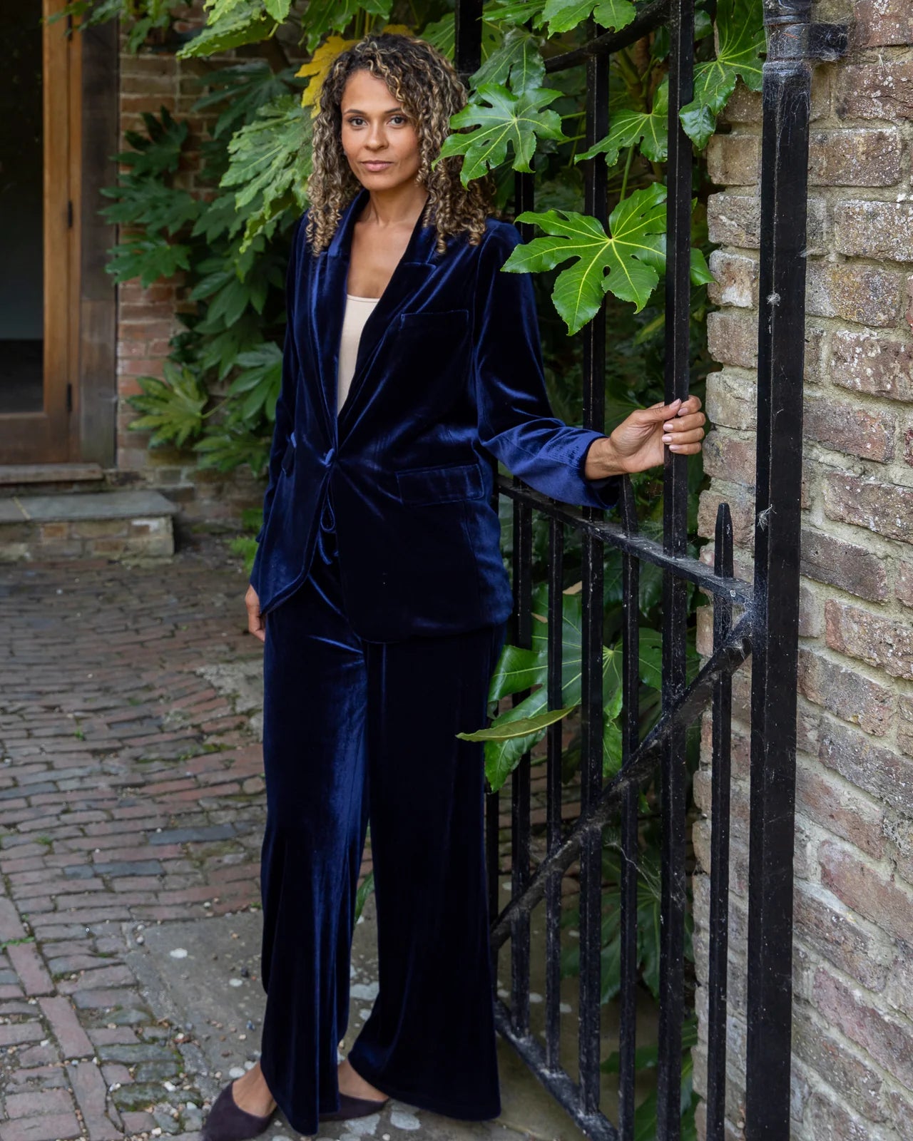 Margo Blazer Velvet Navy