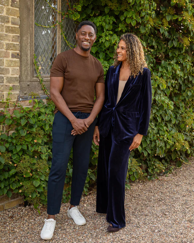 Margo Blazer Velvet Navy