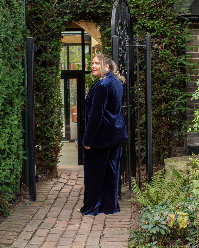 Margo Blazer Velvet Navy