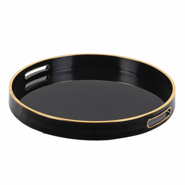 Gold Rimmed Black Tray