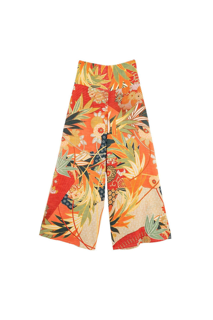Scarlet Fans Palazzo Pants S/M