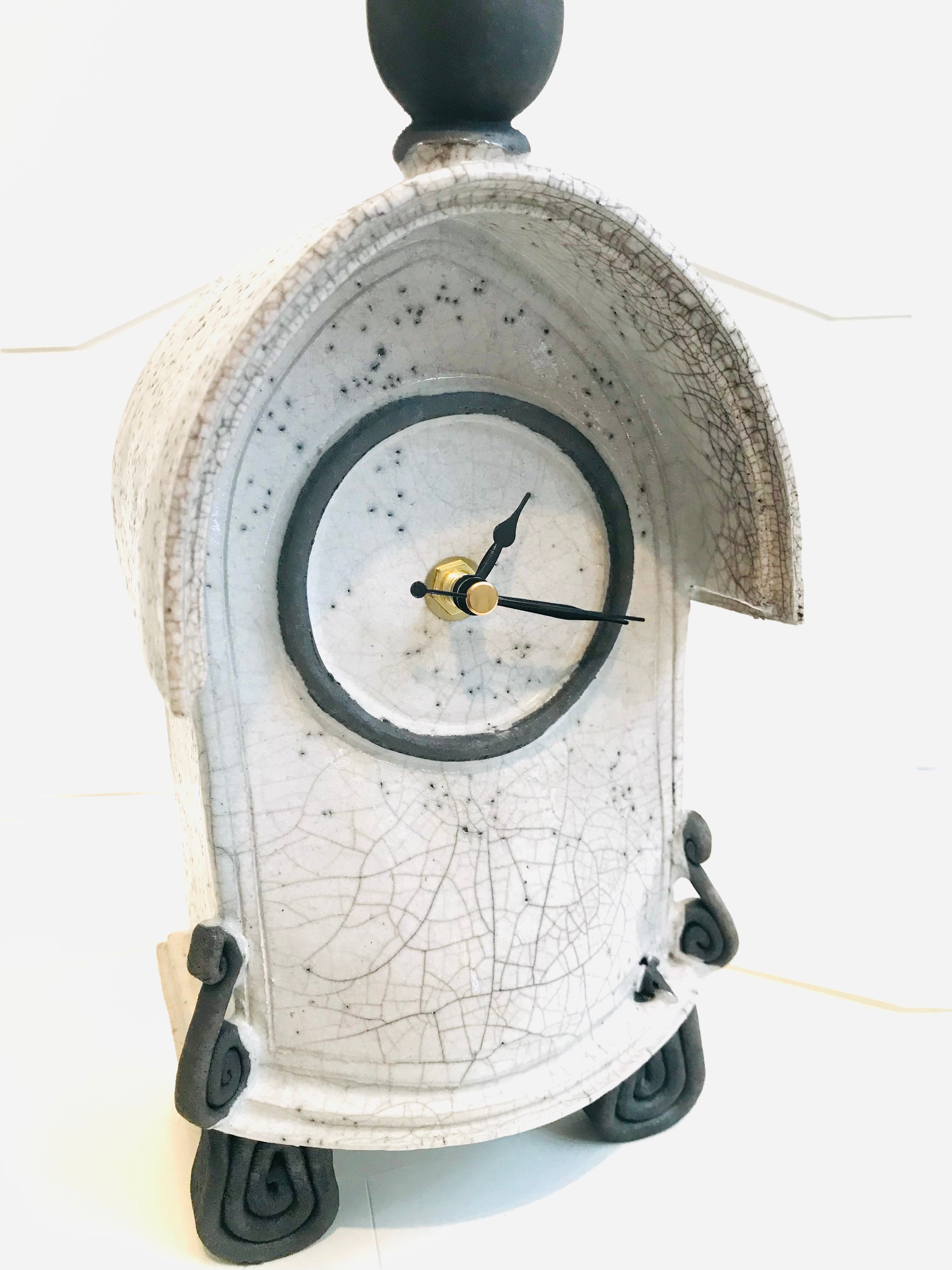 Medium Tall White Clock - The Nancy Smillie Shop - Art, Jewellery & Designer Gifts Glasgow
