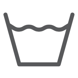 Symbol für sanftes Waschen