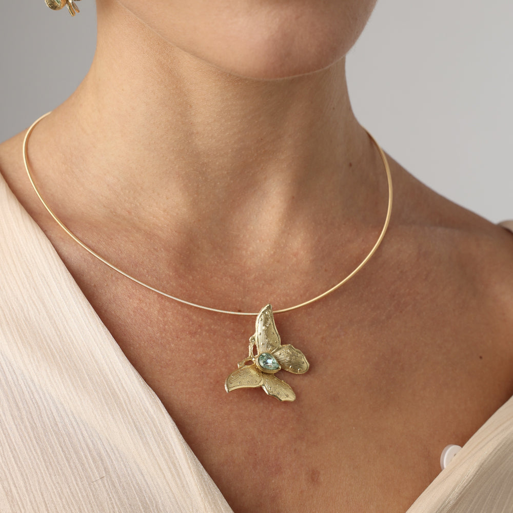 Brass Chrysolite Necklace