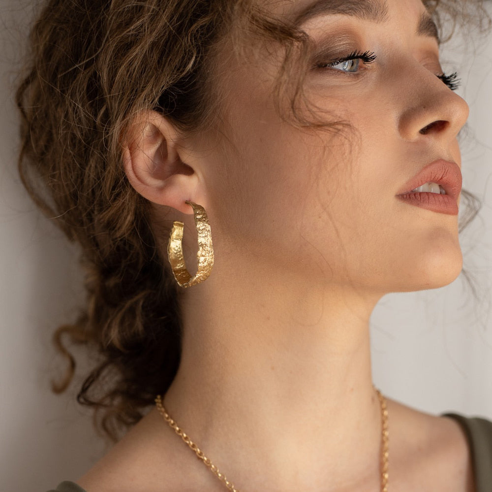 Chrysolite Brass  Earrings