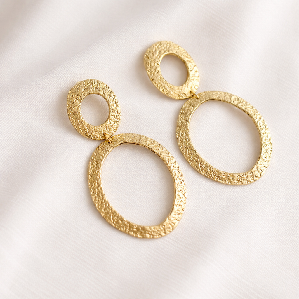 Brass earrings