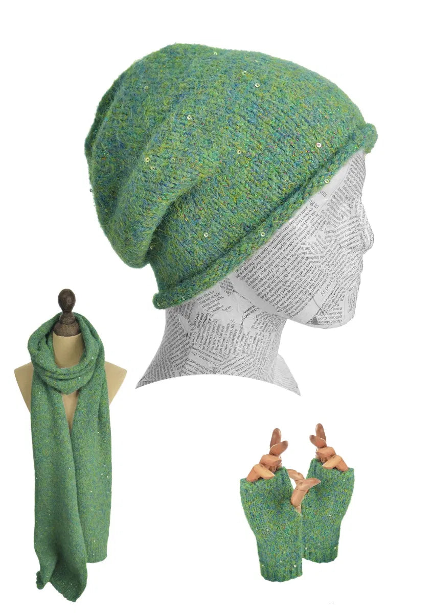 Sage Cosmos Slouch Beanie