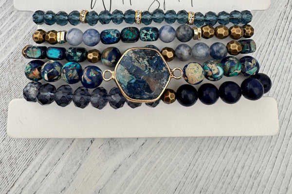 Single Blue Jasper Bracelet
