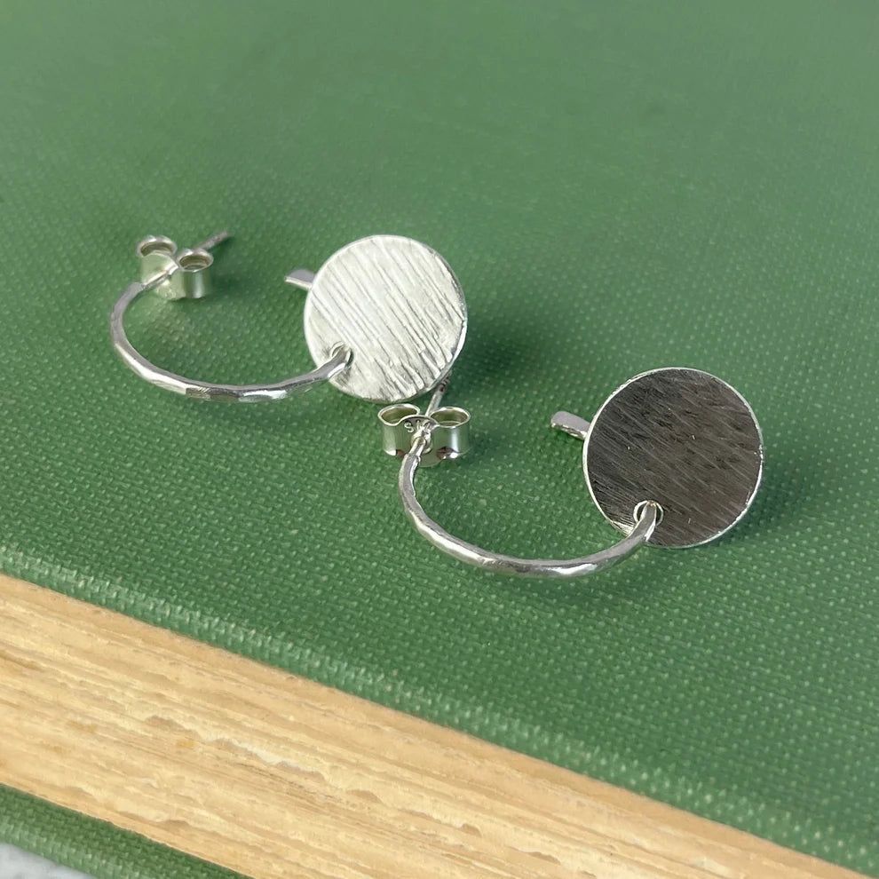 Disc Hoop Earrings