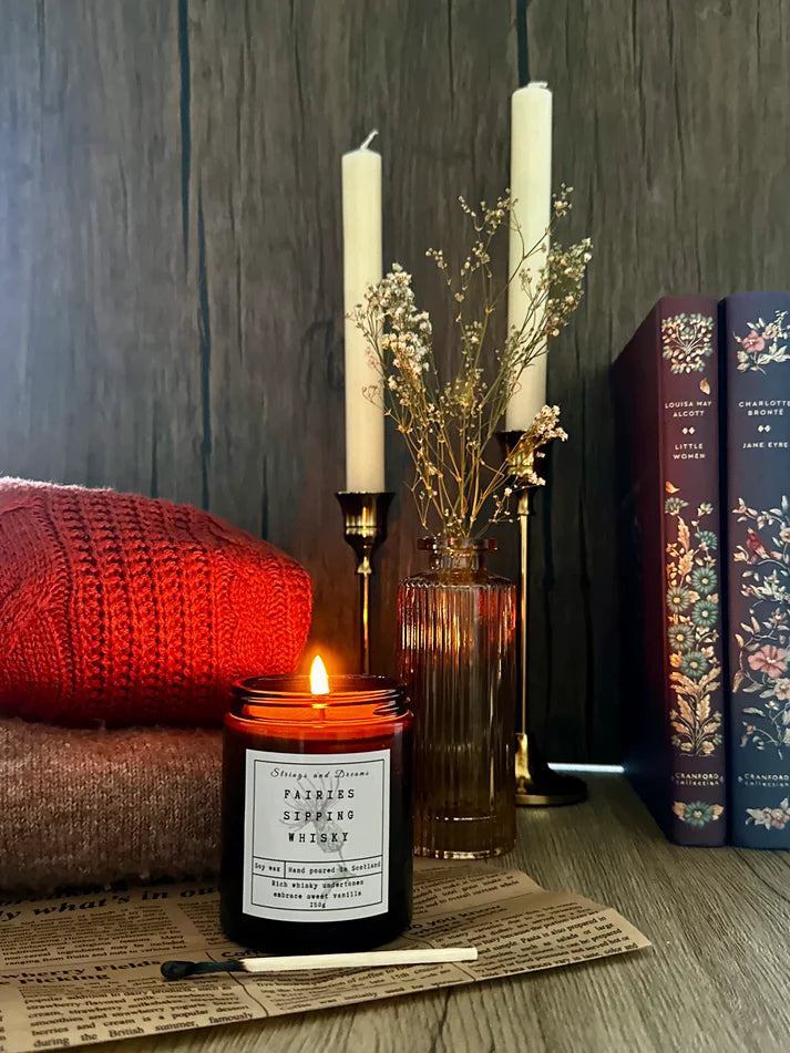 Fairies Sipping Whisky Candle