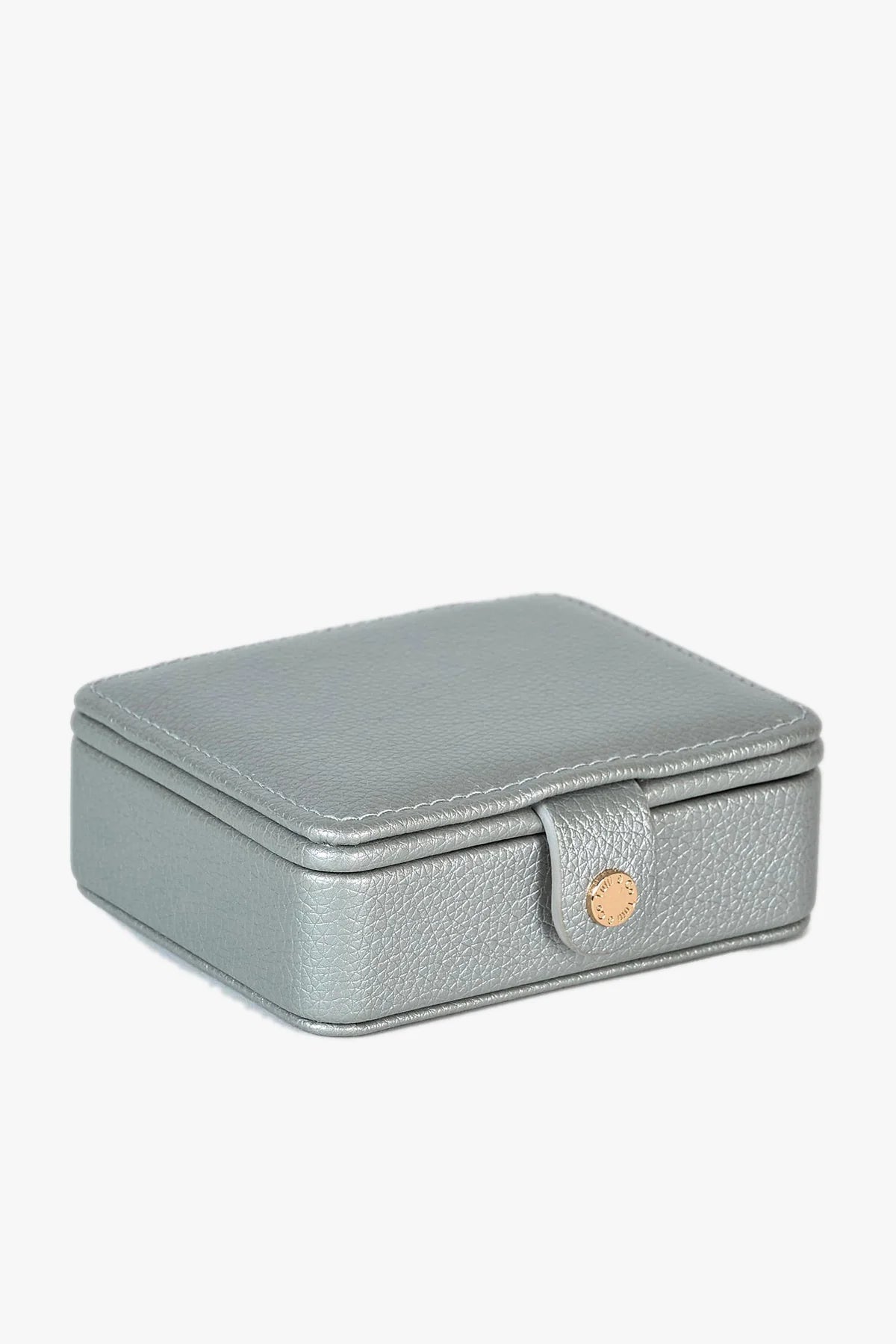 Metallic Silver Jewellery Box