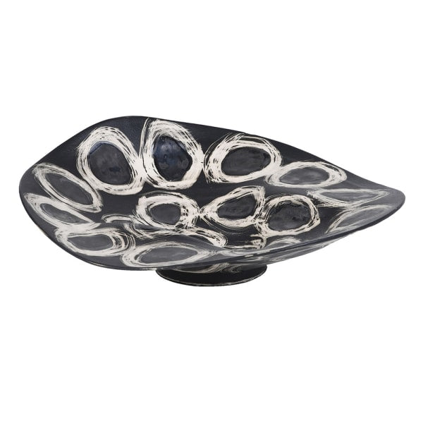 Black and White circles bowl