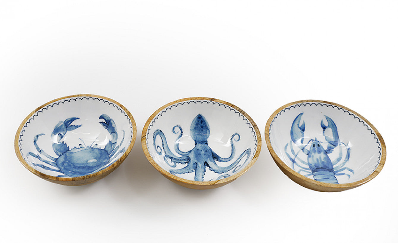 Sealife Enamel Bowl 17.5cm