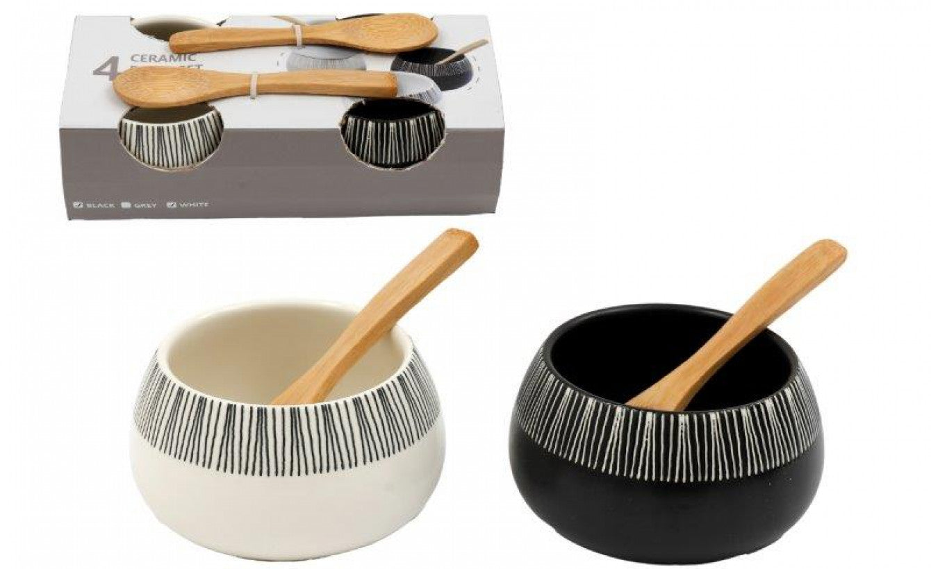 Bowl & Spoon Set of 4pcs