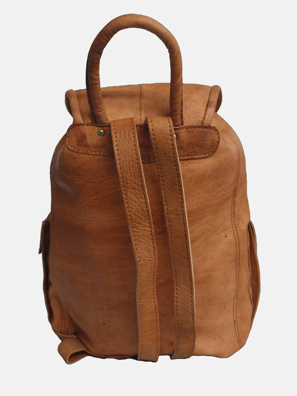 Large Tan Leather Rucksack