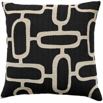 Large Edison Black Cushion | The Nancy Smillie Shop - Art, Jewellery & Designer Gifts Glasgow Scotland