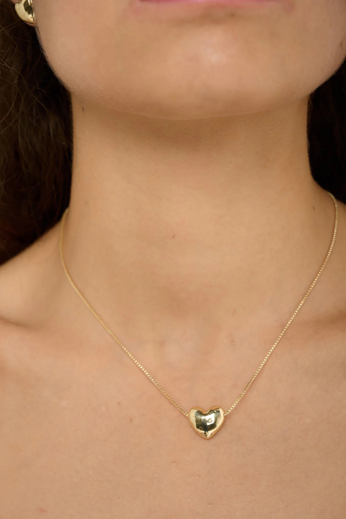 Gold promise necklace