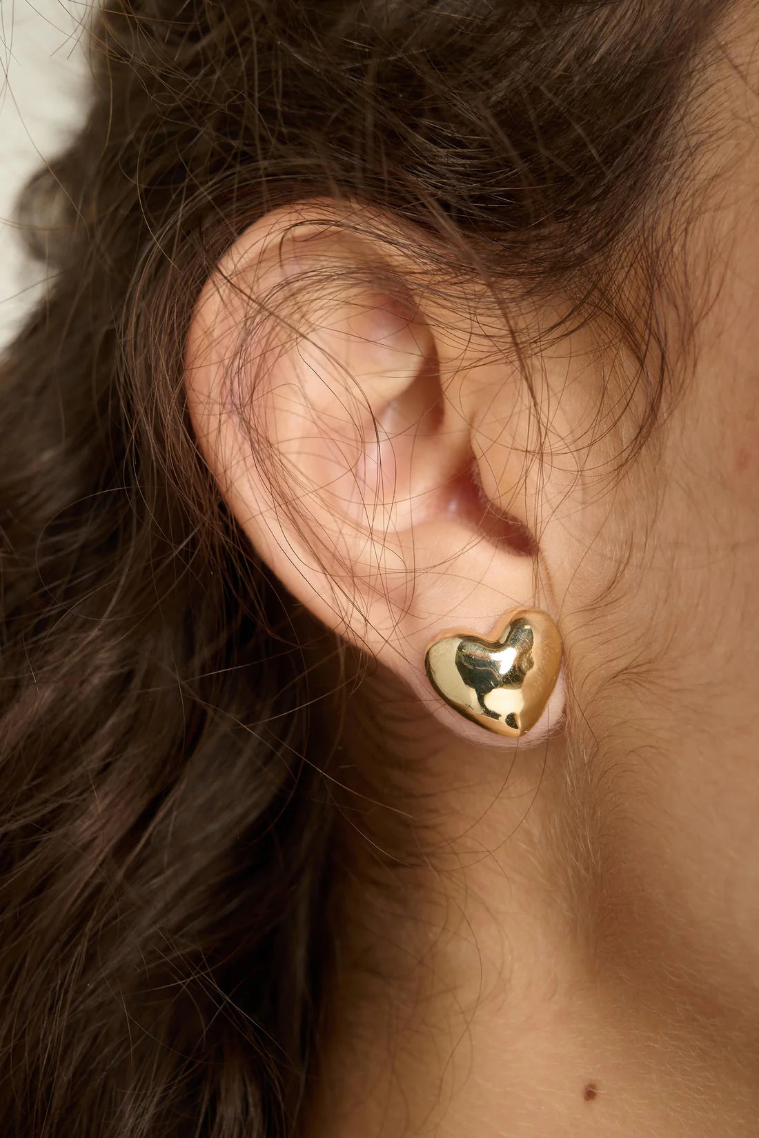 Gold promise earrings