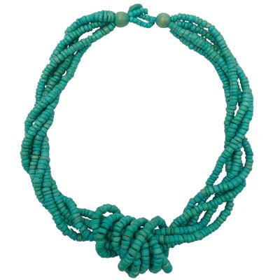 turquoise twist necklace