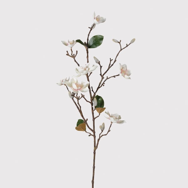 White Blush Magnolia Spray