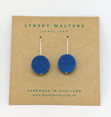 Teal Dot Earrings