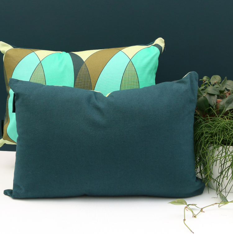 Patricia Teal Cushion - The Nancy Smillie Shop - Art, Jewellery & Designer Gifts Glasgow