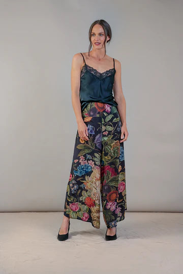 Black Primula Crepe Palazzo Pants - M/L