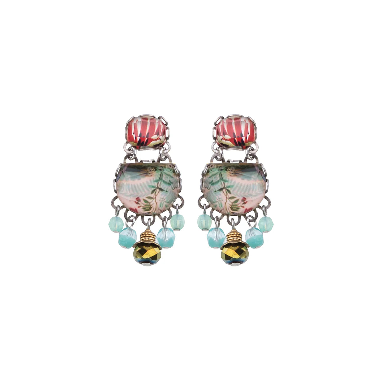 flower garden earrings