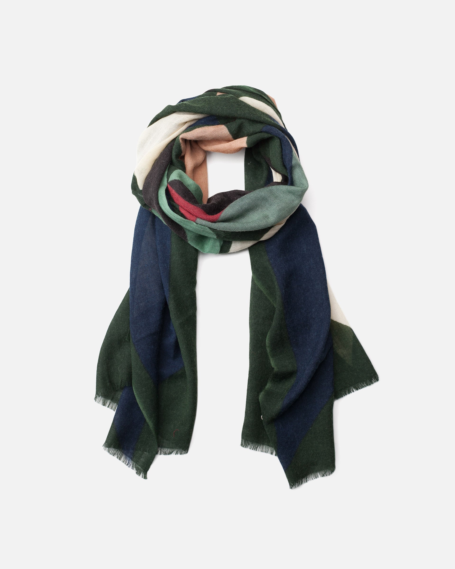 Biba Scarf in Green | The Nancy Smillie Shop - Art, Jewellery & Designer Gifts Glasgow Scotland