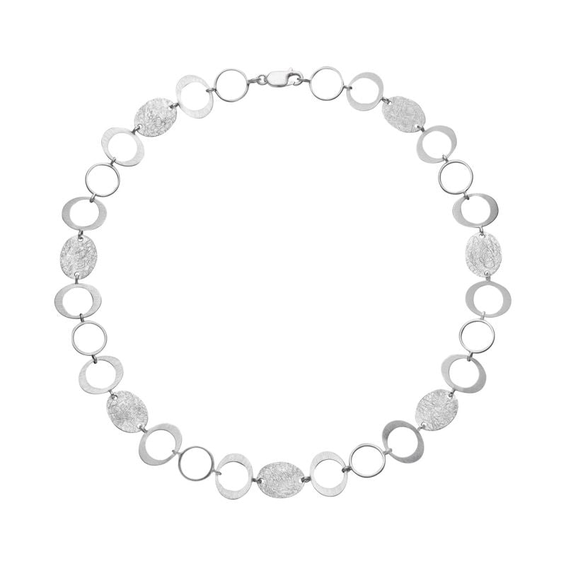 Satin Chain Silver Bracelet