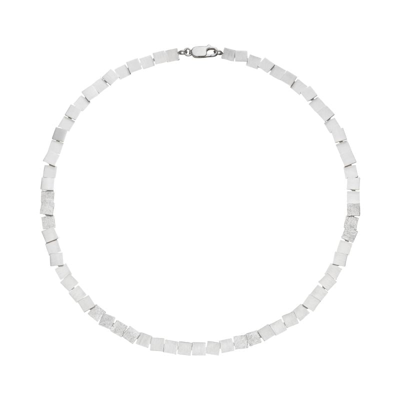 Silver Squares Necklace