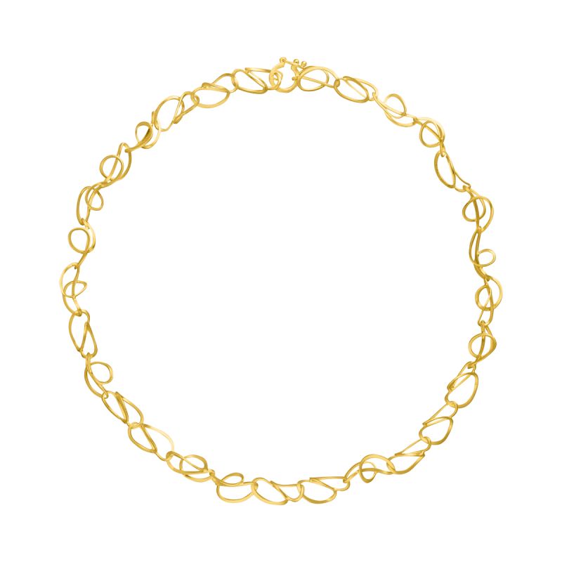 Gold Scroll Necklace