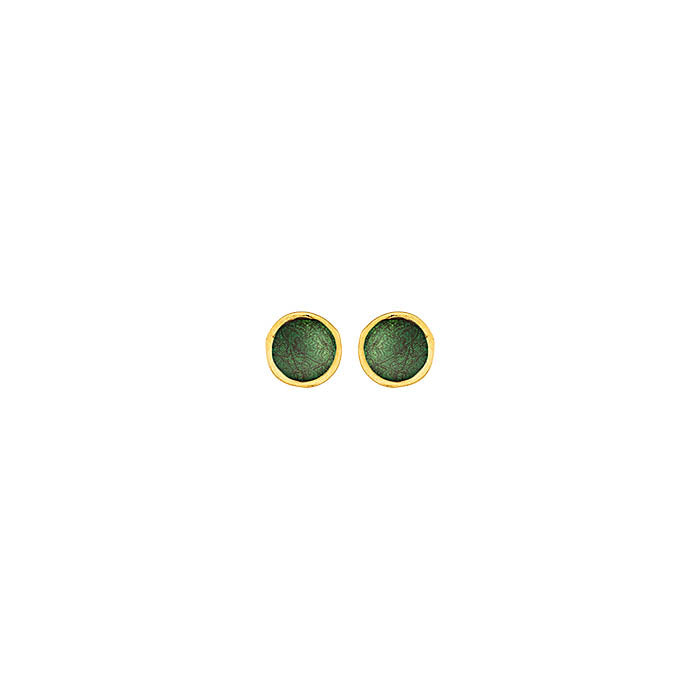 Green GP Mini Pebble Earrings