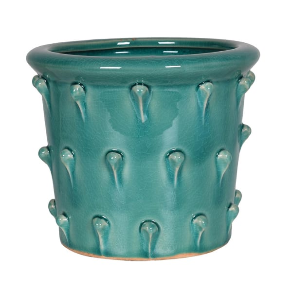 Turquoise Bobble Pot