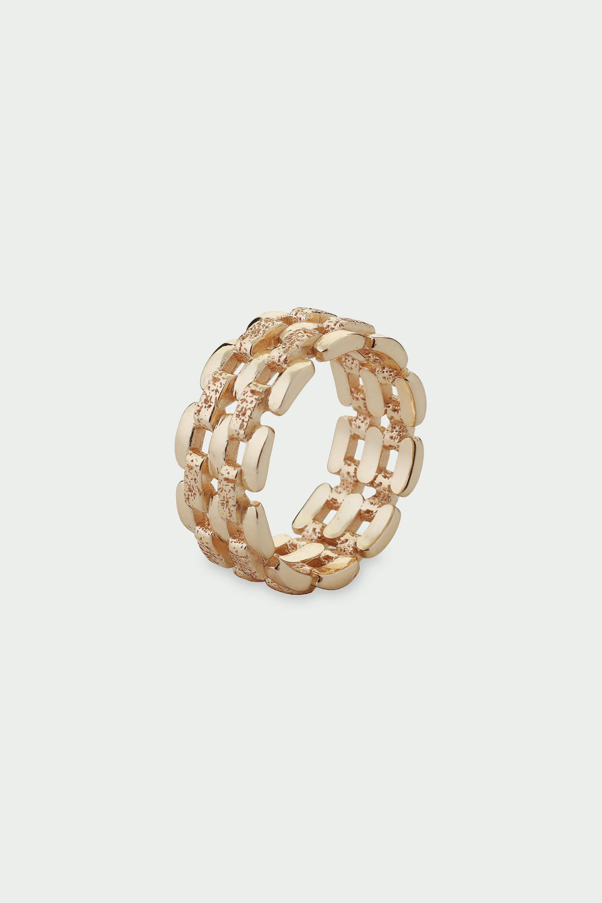 Gold Linear Ring M-L