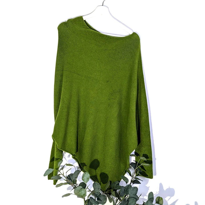 olive skewed jumper