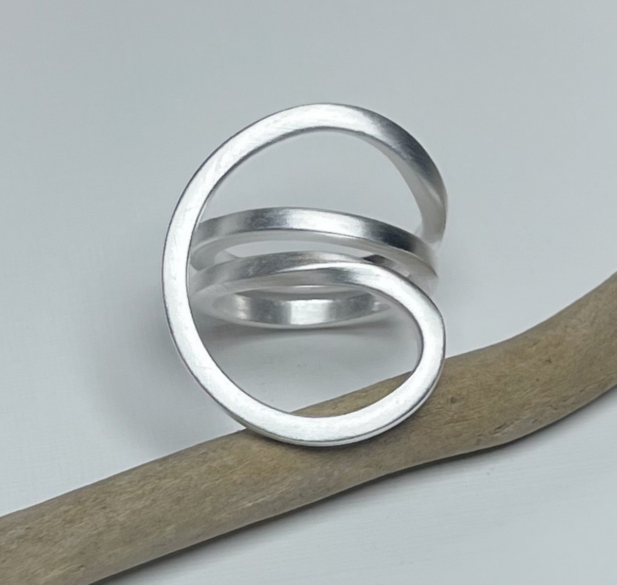 Matt Silver Tangle Ring by Tezer from our Tezer collection