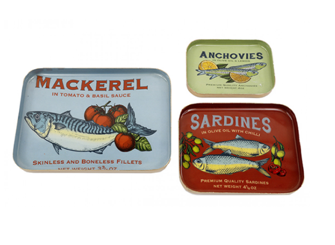 Set of 3 Fish Trays