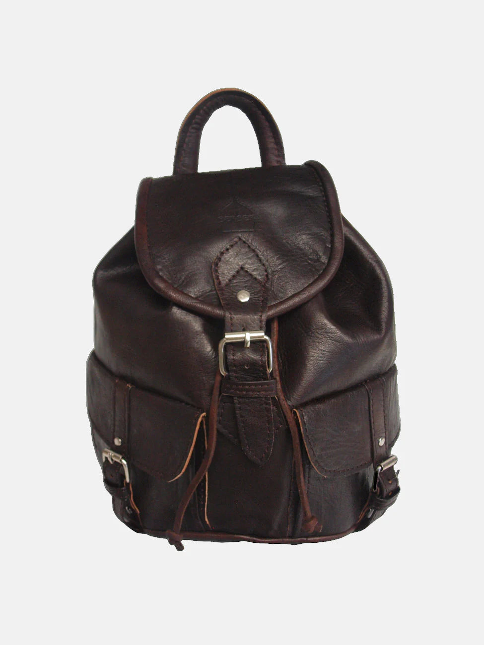Dark Brown Small Rucksack