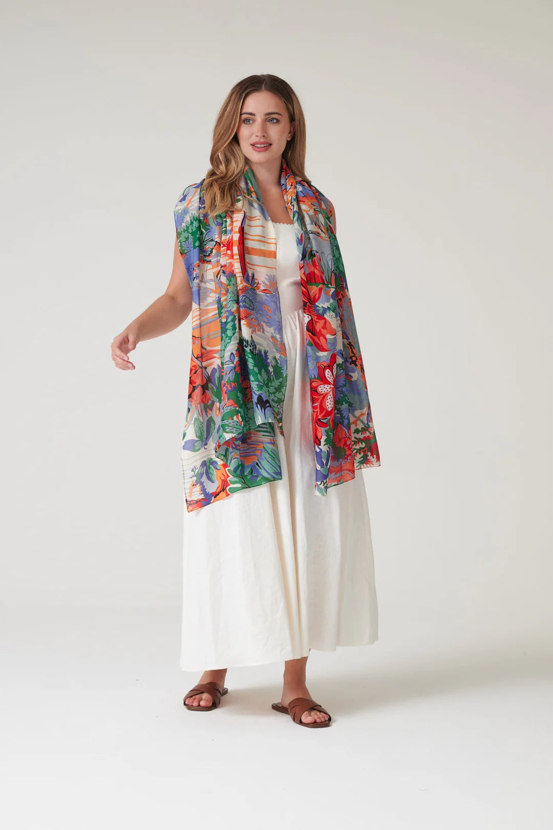 Blue Tropicana Scarf