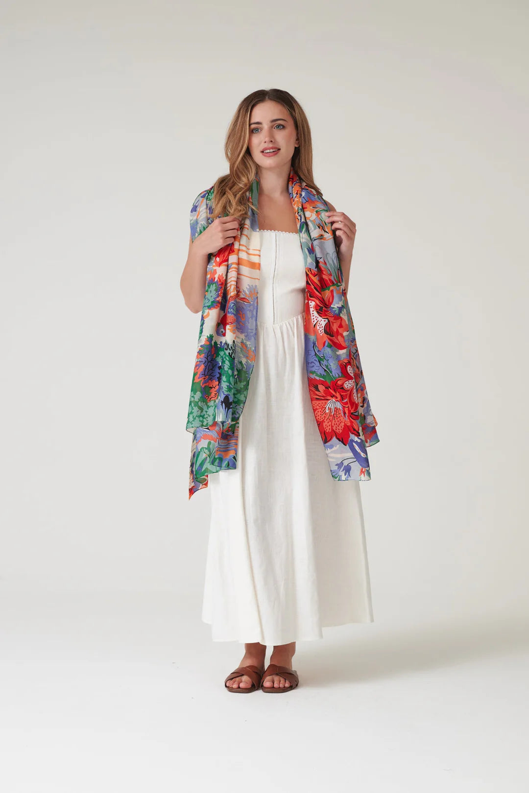 Blue Tropicana Scarf