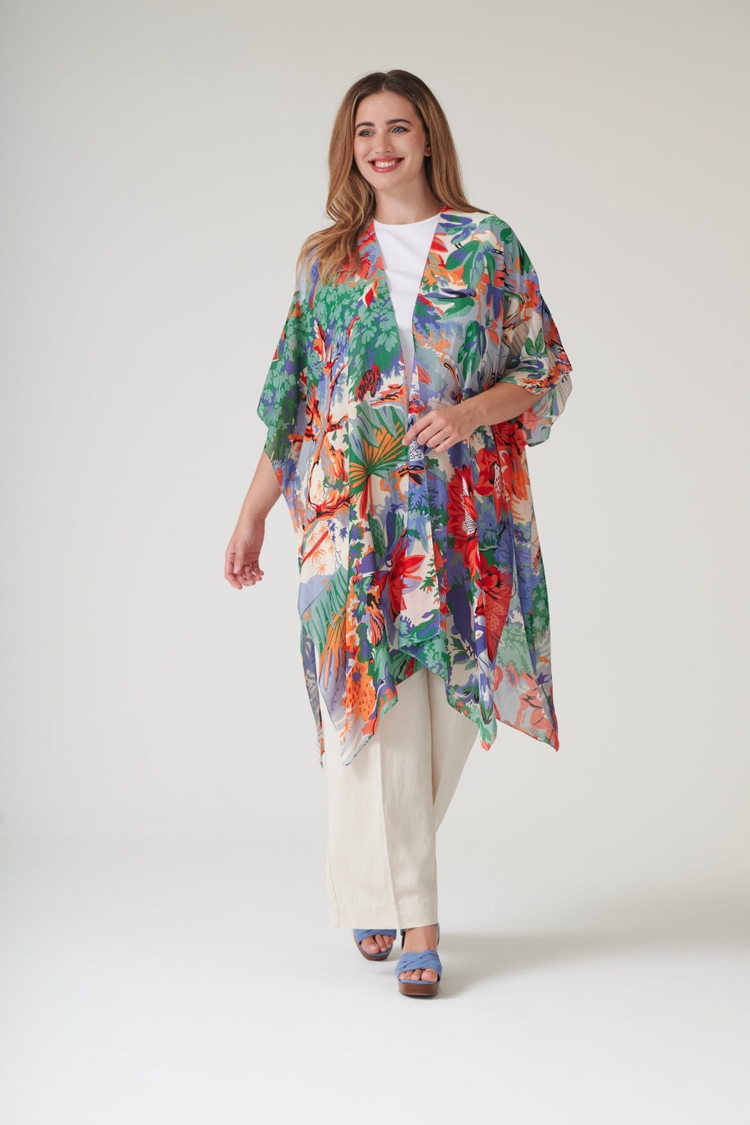 Blue Tropicana Throwover