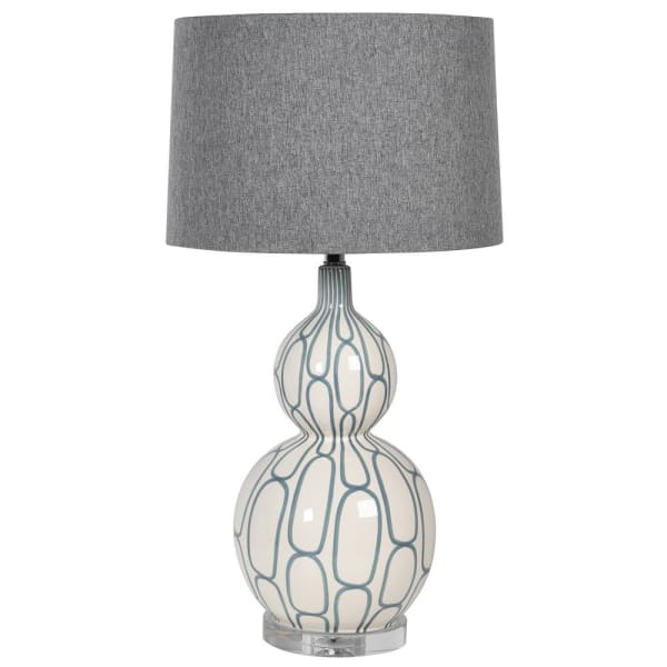 White/Grey Ceramic Lamp
