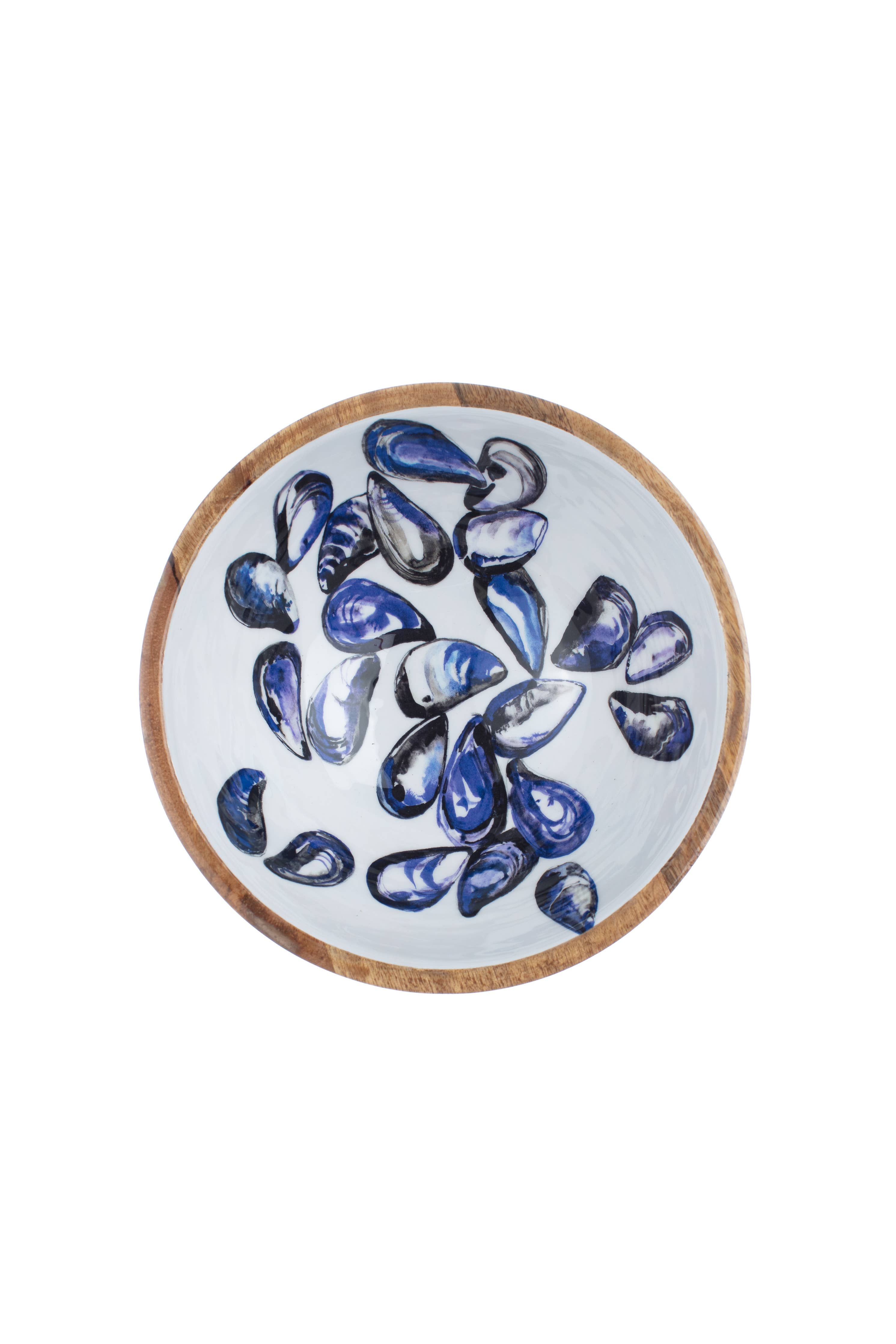 Mussel Wooden Bowl #1: 25cm