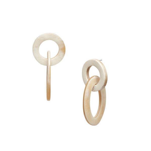 White Horn earring