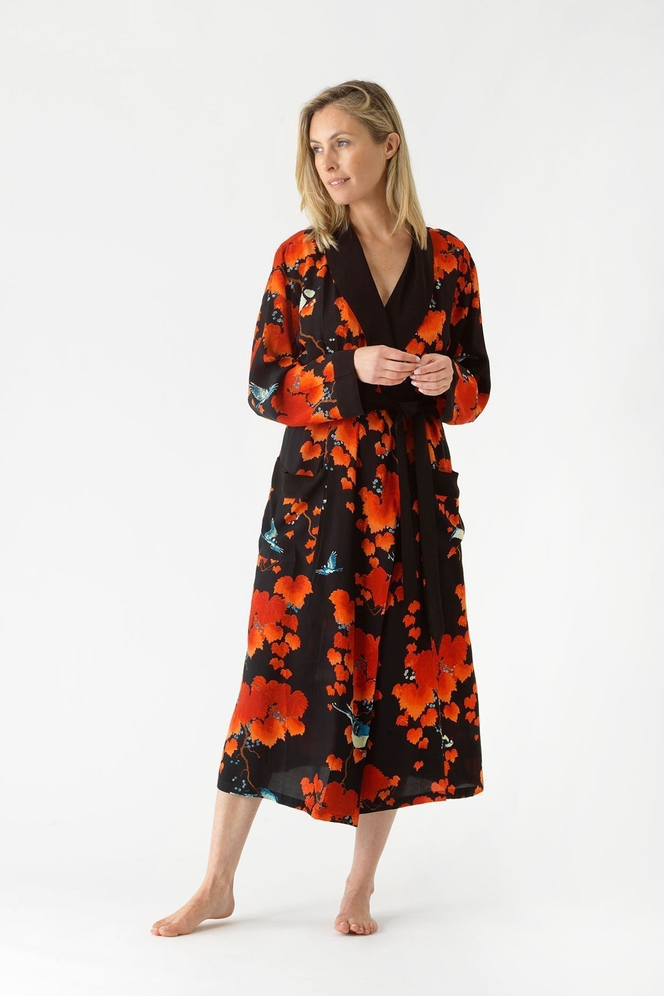 Acer Black Crepe Gown - The Nancy Smillie Shop - Art, Jewellery & Designer Gifts Glasgow