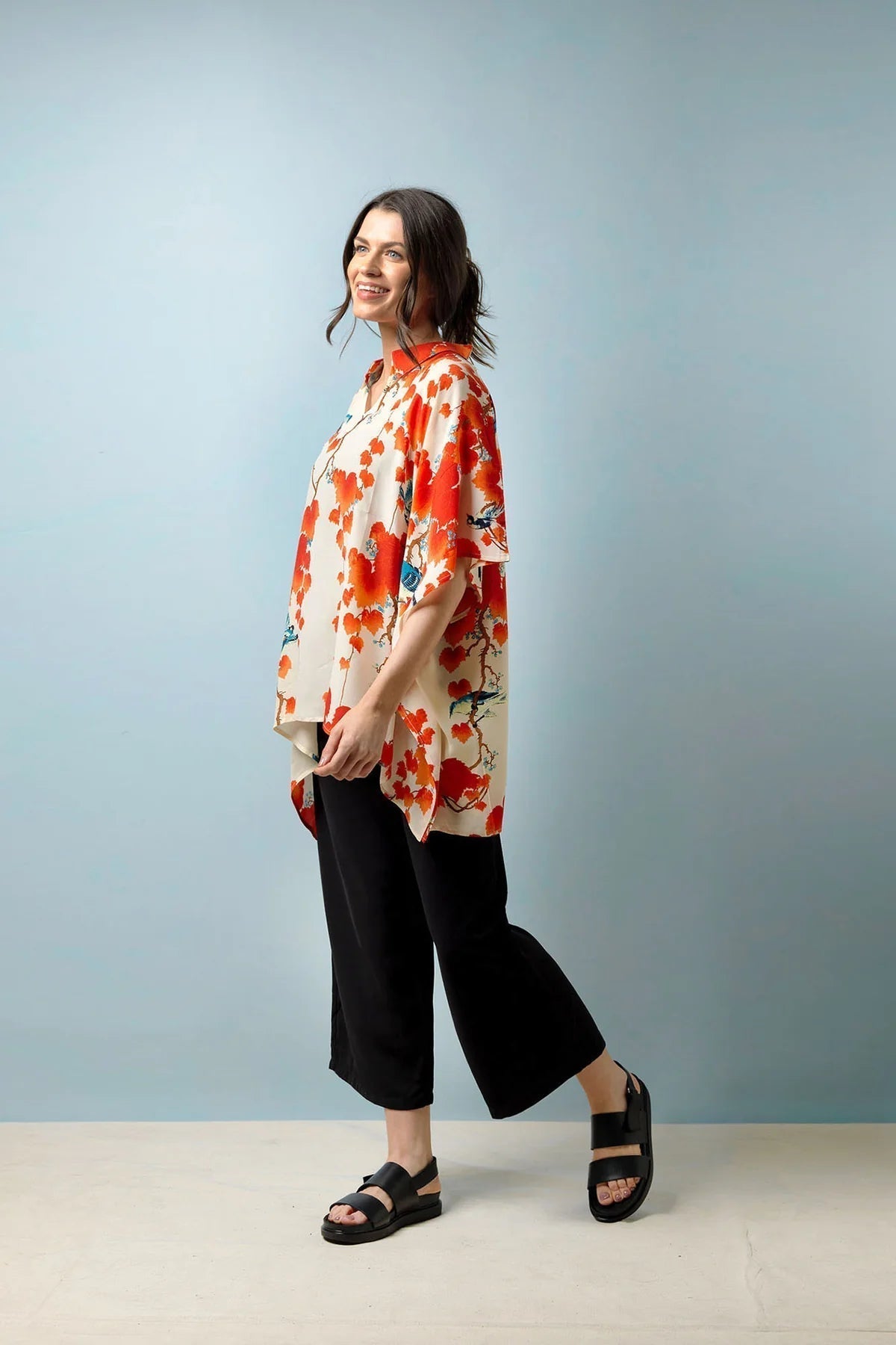 Acer Red Tunic - The Nancy Smillie Shop - Art, Jewellery & Designer Gifts Glasgow