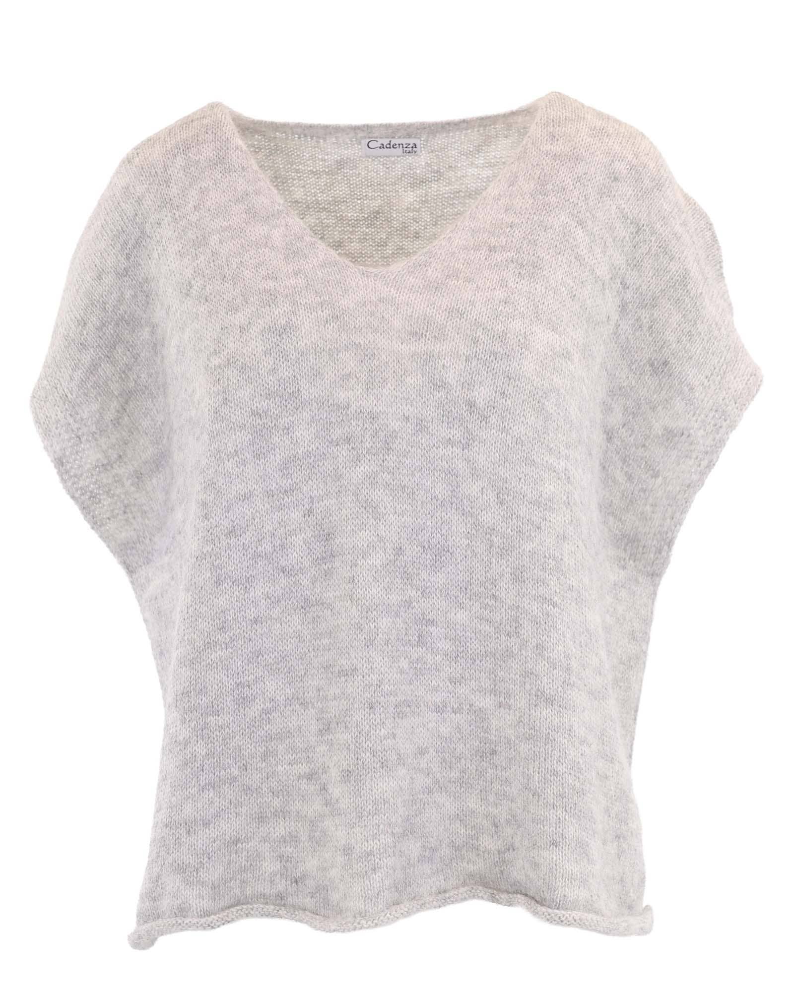 Alpaca Blend V Neck Tunic: Soft Moss